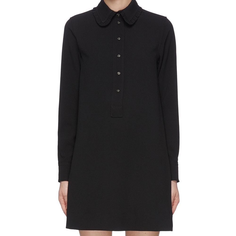 Ganni Black Shirt Dress
